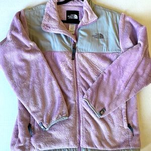 The North Face Purple Gray Fleece Youth XL Jacket